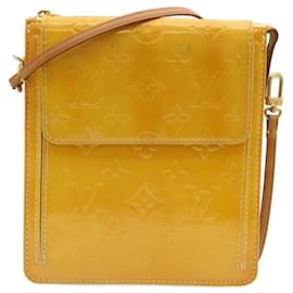 Louis Vuitton-LOUIS VUITTON Monogram Vernis Mott Accessory Pouch Beige M91136 LV Auth st097-Beige