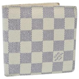 Louis Vuitton-LOUIS VUITTON Damier Azur Portefeuille Marco Bifold Wallet N60018 LV Auth 28023-Other