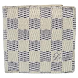 Louis Vuitton-LOUIS VUITTON Damier Azur Portefeuille Marco Bifold Wallet N60018 LV Auth 28023-Other
