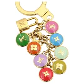Louis Vuitton-LOUIS VUITTON Porte Cles Pastille Charm Gold Multicolor M65381 LV Auth st112-Multiple colors,Golden