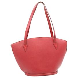 Louis Vuitton-LOUIS VUITTON Epi Saint Jacques Shopping Shoulder Bag Red M52277 auth 28103-Red
