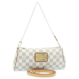 Louis Vuitton-Louis Vuitton Damier Azur Eva 2Way Shoulder Hand Pouch N55214 LV Auth 28147-Other