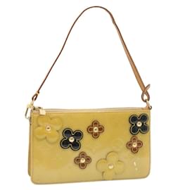Louis Vuitton-LOUIS VUITTON Monogram Vernis Lexington Pouch Beige Ｍ91010 LV Auth hs123-Beige