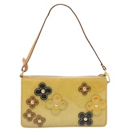 Louis Vuitton-LOUIS VUITTON Monogram Vernis Lexington Pouch Beige Ｍ91010 LV Auth hs123-Beige