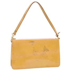 Louis Vuitton-LOUIS VUITTON Monogram Vernis Lexington Pouch Marshmallow Pink M91057 LV hs174-Other