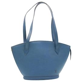 Louis Vuitton-LOUIS VUITTON Epi Saint Jacques Powanie Long Hand Bag Blue M52265 LV Auth ki1439-Blue
