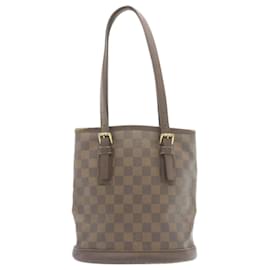 Louis Vuitton-LOUIS VUITTON Damier Ebene Marais Bucket Shoulder Bag N42240 LV Auth bs080-Other
