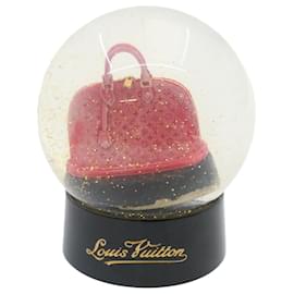 Louis Vuitton-LOUIS VUITTON Alma Snow Globe Dome Red LV Auth st089-Red
