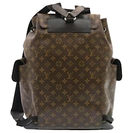 Louis Vuitton-LOUIS VUITTON Monogram Macassar Christopher PM Backpack M43735 LV Auth knn004-Other