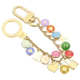 Louis Vuitton-LOUIS VUITTON Porte Cles Chainne Pastilles Bag Charm Chain M65386 LV Auth yk2990-Multiple colors,Golden