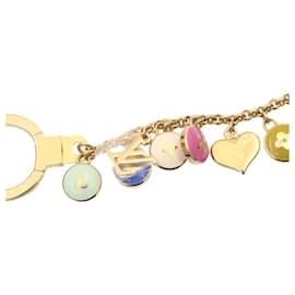 Louis Vuitton-LOUIS VUITTON Porte Cles Chainne Pastilles Bag Charm Chain M65386 LV Auth yk2990-Multiple colors,Golden
