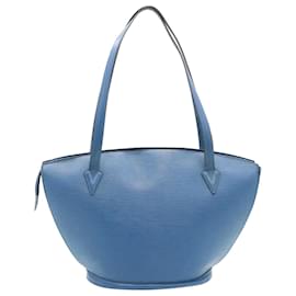 Louis Vuitton-LOUIS VUITTON Epi Saint Jacques Shopping Shoulder Bag Blue M52275 Auth ds220-Blue
