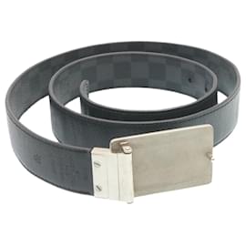 Louis Vuitton-LOUIS VUITTON Cinturón Damier Graphite Ceinture Inventeur Tour M9632V LV Auth knn036-Otro