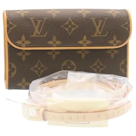 Louis Vuitton-Bolsa de cintura florentino com monograma LOUIS VUITTON51855 LV Auth knn038-Monograma