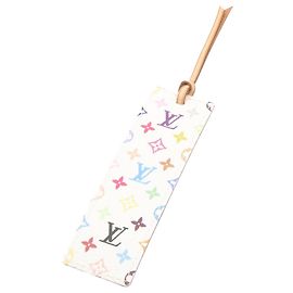 LOUIS VUITTON Monogram Multicolor Bookmark White M99196 LV Auth 28190 White