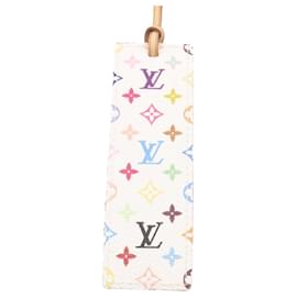Louis Vuitton-LOUIS VUITTON Monogram Multicolor Bookmark White M99196 LV Auth 28190-White