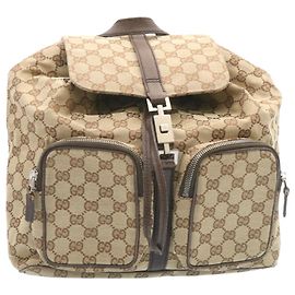 GUCCI GG Canvas Jackie Rucksack Schwarz Auth fm903 Schwarz