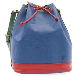 Louis Vuitton-LOUIS VUITTON Epi Noe Bolsa de Ombro Tricolor Vermelho Azul Verde M44082 LV Auth nh215-Vermelho,Azul,Verde