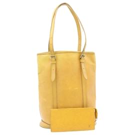 Louis Vuitton-LOUIS VUITTON Epi Bucket GM Shoulder Bag Yellow LV Auth yk3370-Yellow
