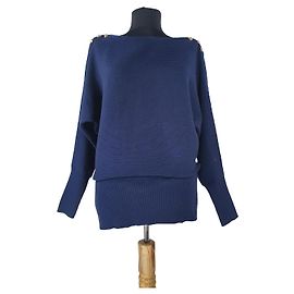 Suéter Ralph Lauren Azul de Algodão Azul