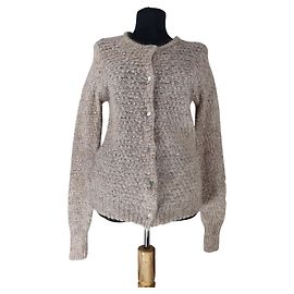 American Vintage Strickjacke Beige Alpaka Mohair Beige