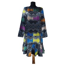 Robe Etro en soie et laine Multicolore