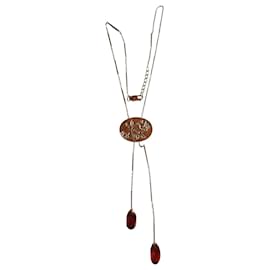 Kenzo collar de plata Plata Roja