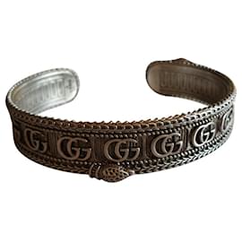Gucci Silver half bangle 925 Silvery