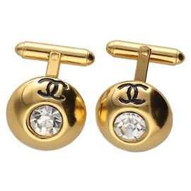 [Usato] Chanel / CHANEL Gemelli vintage Coco Mark strass oro Kabukiya D'oro
