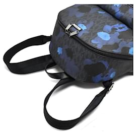Michael Kors-[Used] Michael Kors Backpack Men's PVC x Leather Blue x Black Camouflage 33S7LMNB3V MICHAEL KORS-Black,Blue
