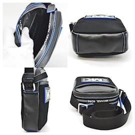 Michael Kors-[Used] Michael Kors MICHAEL KORS Bag Black x White x Blue Nylon x Leather Shoulder Bag Diagonal Men-Black,White,Blue