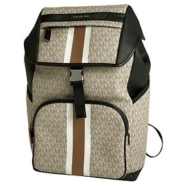 [Used] Michael Kors logo rucksack daypack backpack rucksack PVC beige black men Black Beige