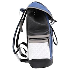 Michael Kors-[Used] [MICHAEL KORS] Michael Kors Rucksack PVC / Leather / Canvas Blue x Gray x Black-Black,Blue,Grey