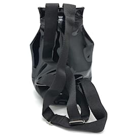 Versace-[Used] VERSACE Versace Clear Bag Beach Medusa Backpack Backpack Daypack Enamel / Vinyl Unisex Black x Clea-Black