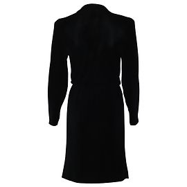Vêtements Vetements Wrap-effect Plissé Stretch-Crepe Mini Dress in Black Polyester Black