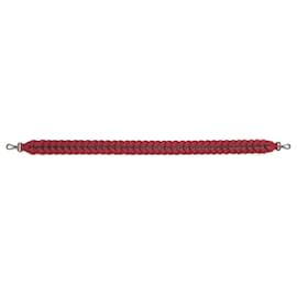 Fendi-Fendi bag strap in red tressed leather-Other