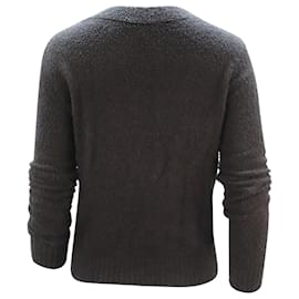 Vince-Vince Boucle Sweater in Navy Blue Cotton-Navy blue
