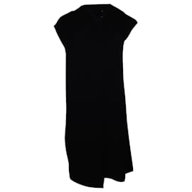 Maison Martin Margiela-Maison Martin Margiela Kleid mit verdrehtem Ausschnitt aus schwarzem Polyester-Schwarz