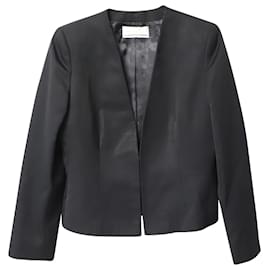 Valentino-Conjunto de traje pantalón Valentino en lana virgen negra-Negro