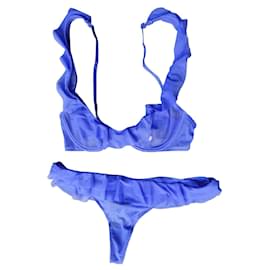 Ensemble SG et string bleu Chantal Thomass 85 E Bleu