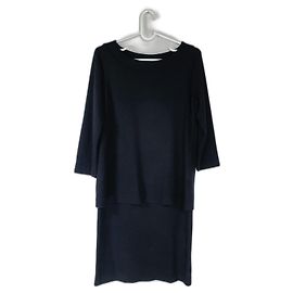 Ganni Kleid Schwarz Schwarz