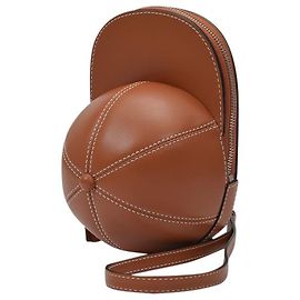 JW Anderson Midi Cap Bag in Brown Leather Brown