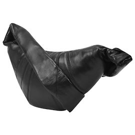 Lemaire Borsa Croissant Piccola in Pelle Nera Nero