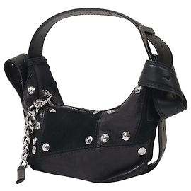 Zadig & Voltaire Borsa Le Cecilia XS Suede in Pelle Vegetale Nera Nero