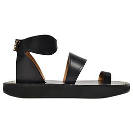 Isabel Marant Sandali Nersee in Pelle Nera Nero