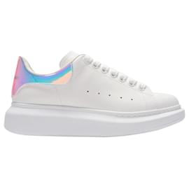 Alexander Mcqueen-Sneakers Oversize - Alexander Mcqueen - Bianco/Olografico - Pelle-Bianco