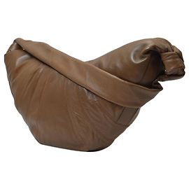 Lemaire Bolsa Croissant Grande em Couro Cáqui Verde Caqui
