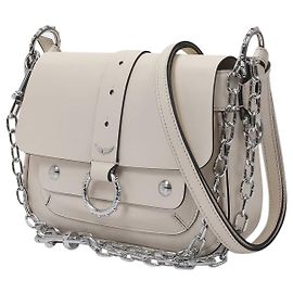 Zadig & Voltaire Kate Wildledertasche aus beigem Leder Fleisch