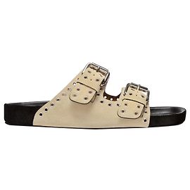 Isabel Marant Lennyo Sandalen aus beigem Wildleder Fleisch