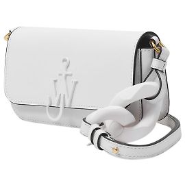 JW Anderson Bolsa âncora baguete corrente em couro branco Branco